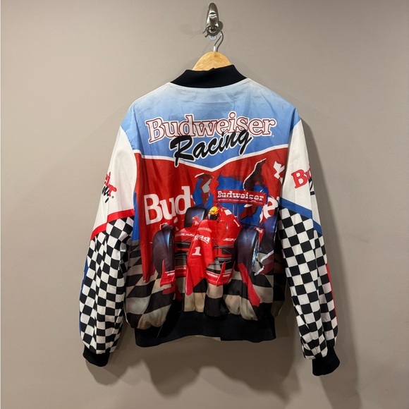 Vintage Other - Vintage Budweiser Racing F1 Fanimation Chalk Line Jacket
